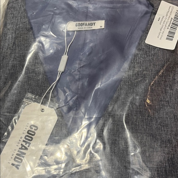 COOFANDY Double Breasted Suit Vest Lightweight Waistcoat Slim Fit Sz M Men - Picture 3 of 6